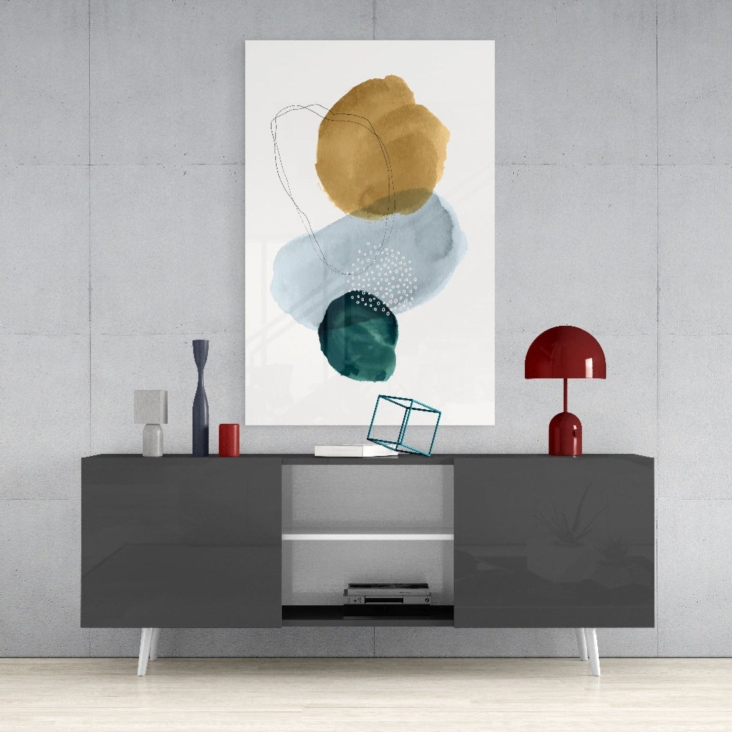 Insigneart USA Insigneart USA Abstract Shapes Glass Wall Art