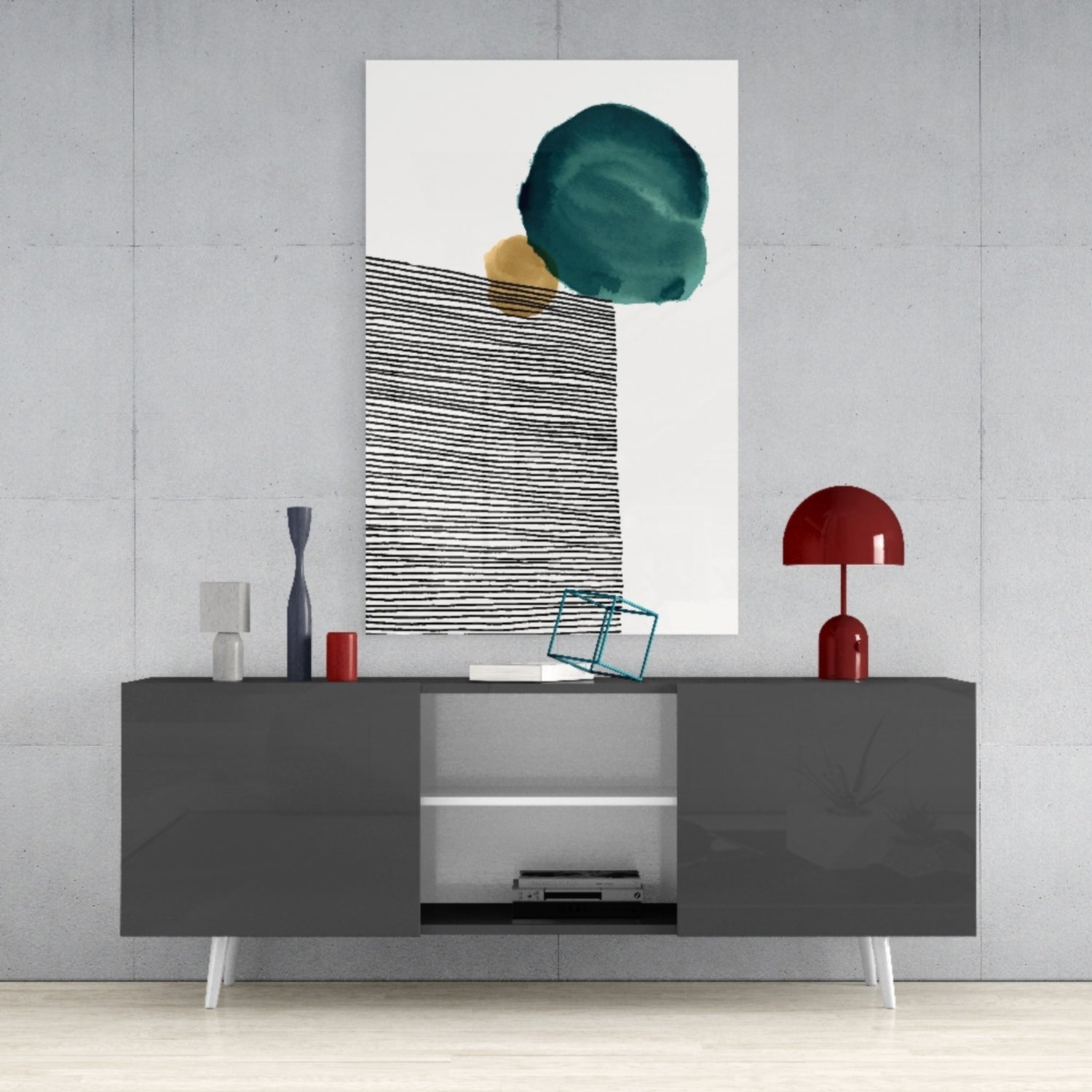 Insigneart USA Insigneart USA Abstract Shapes Glass Wall Art
