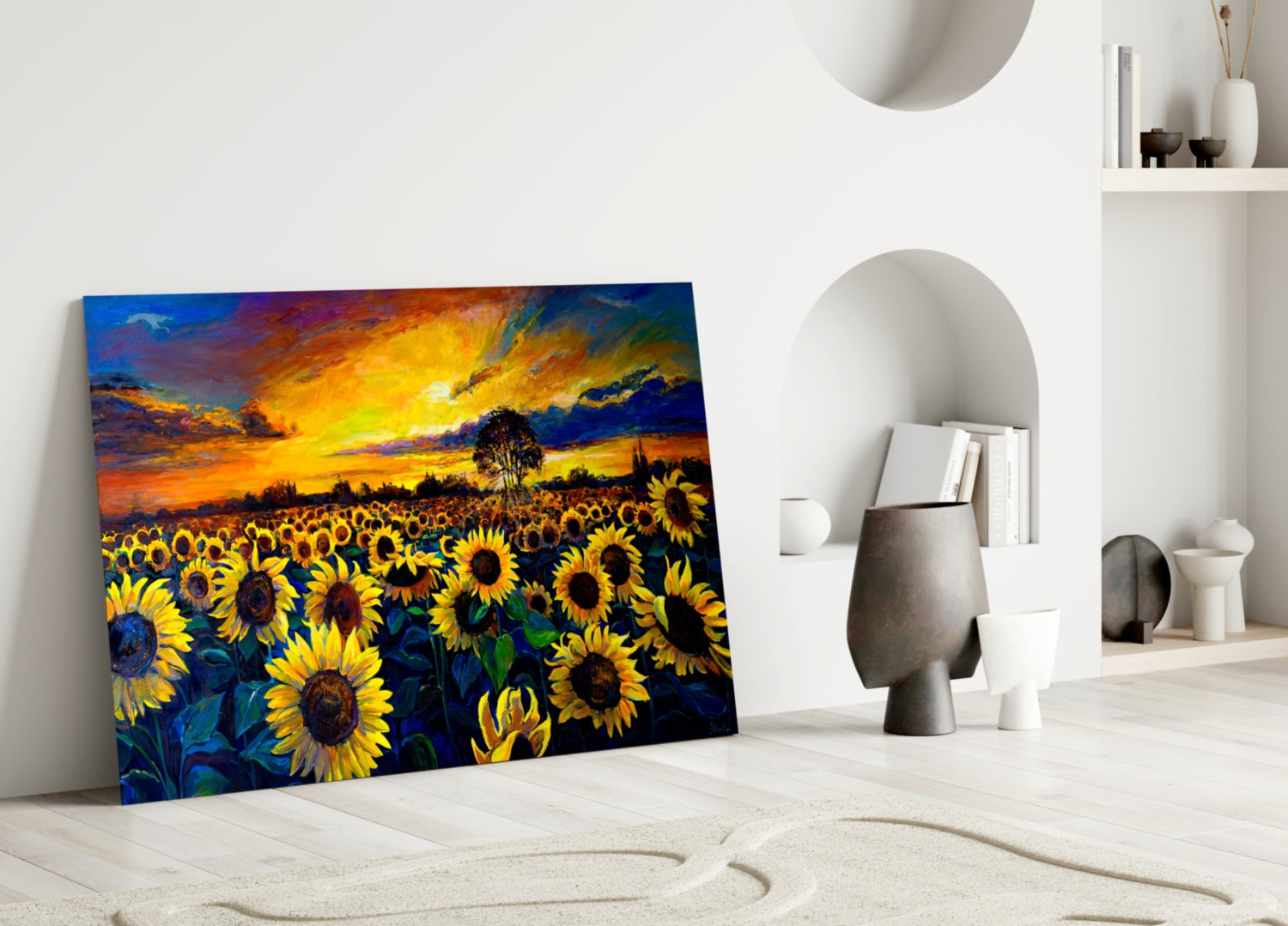 Insigneart USA Insigneart USA Sunflower Flower Glass Wall Art