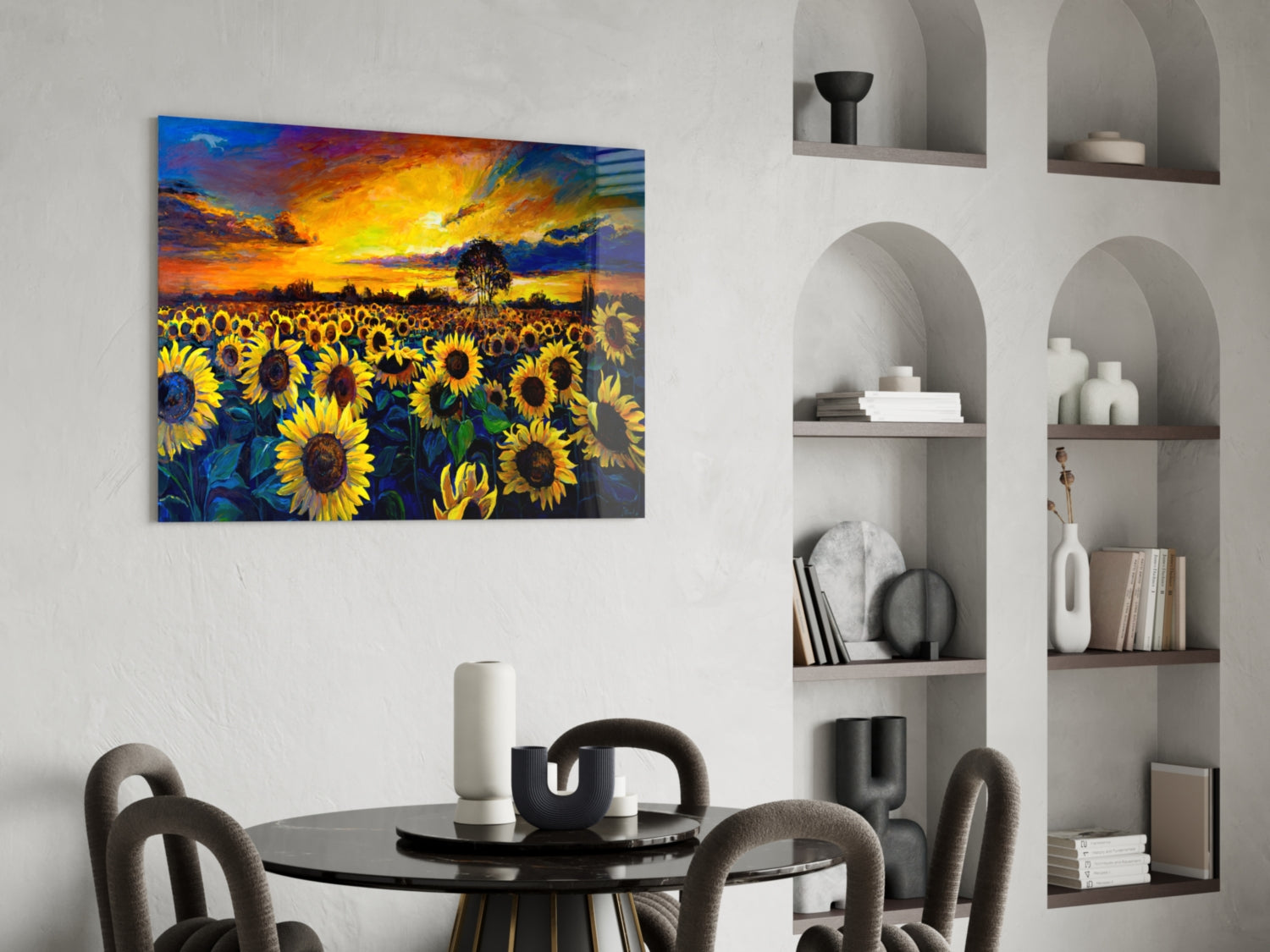 Insigneart USA Insigneart USA Sunflower Flower Glass Wall Art