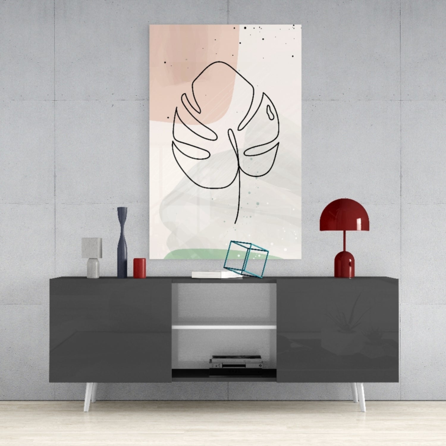 Insigneart USA Insigneart USA Abstract Shapes Glass Wall Art