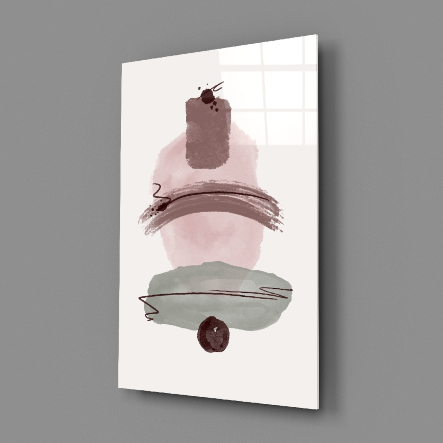 Insigneart USA Insigneart USA Abstract Shapes Glass Wall Art