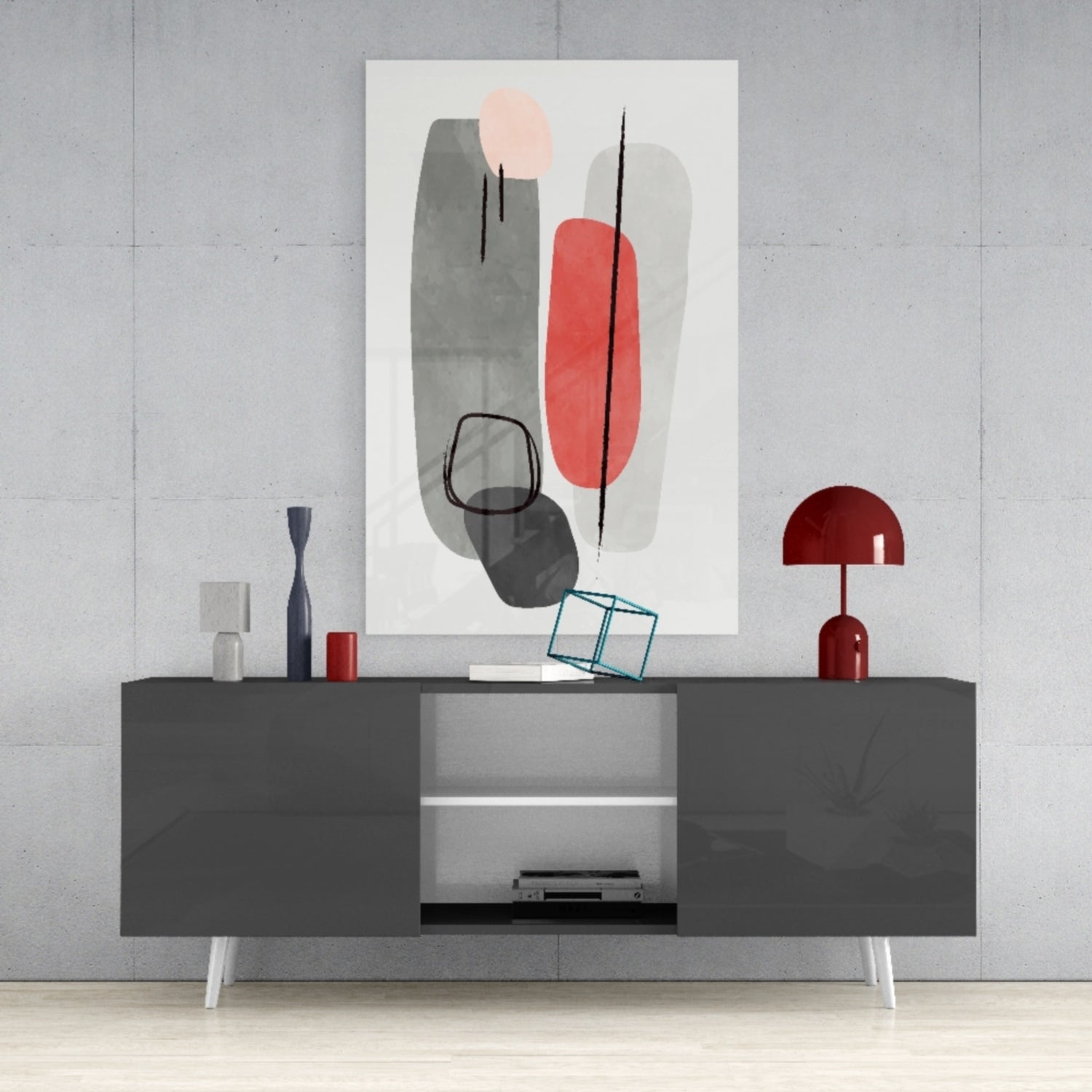 Insigneart USA Insigneart USA Abstract Shapes Glass Wall Art