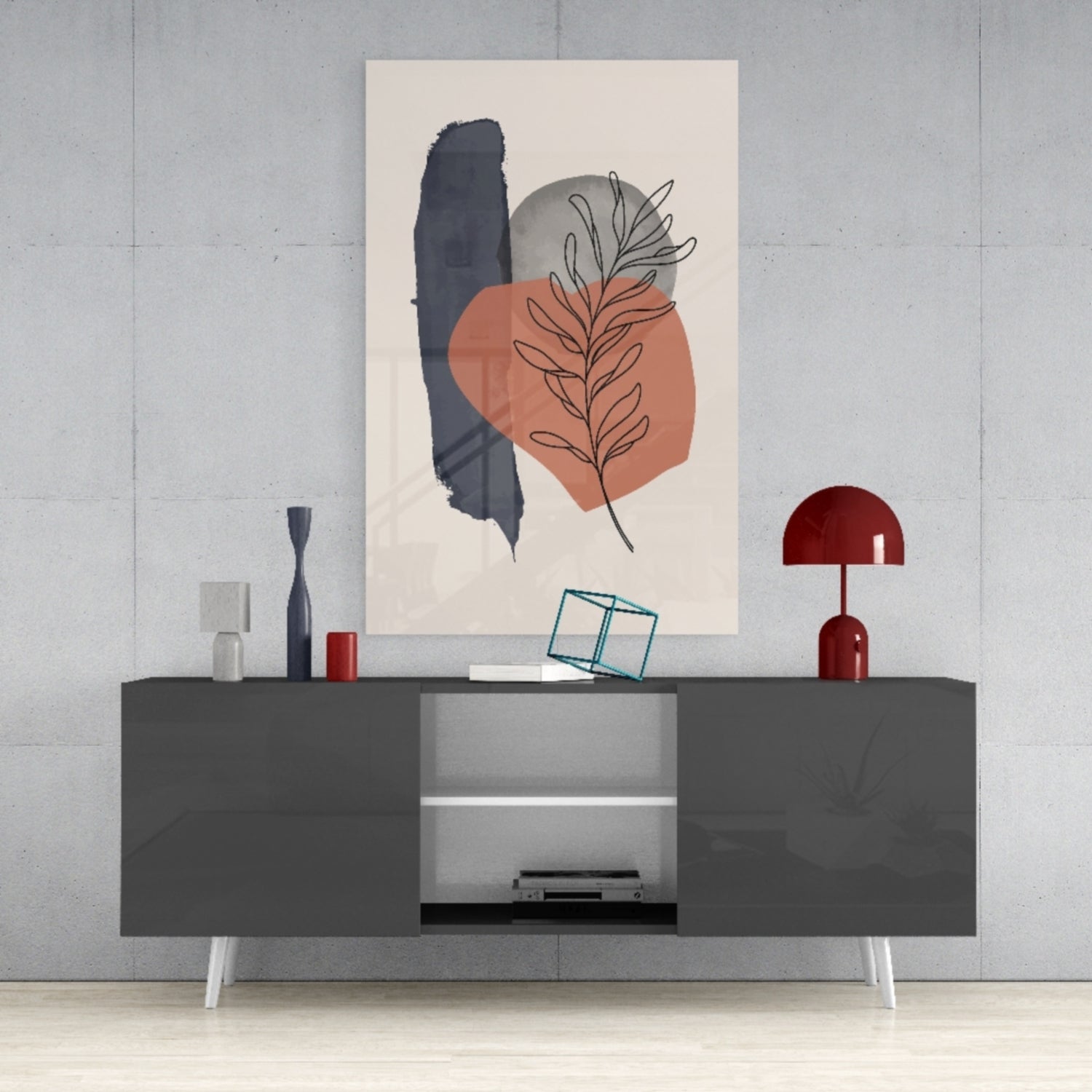 Insigneart USA Insigneart USA Abstract Shapes Glass Wall Art