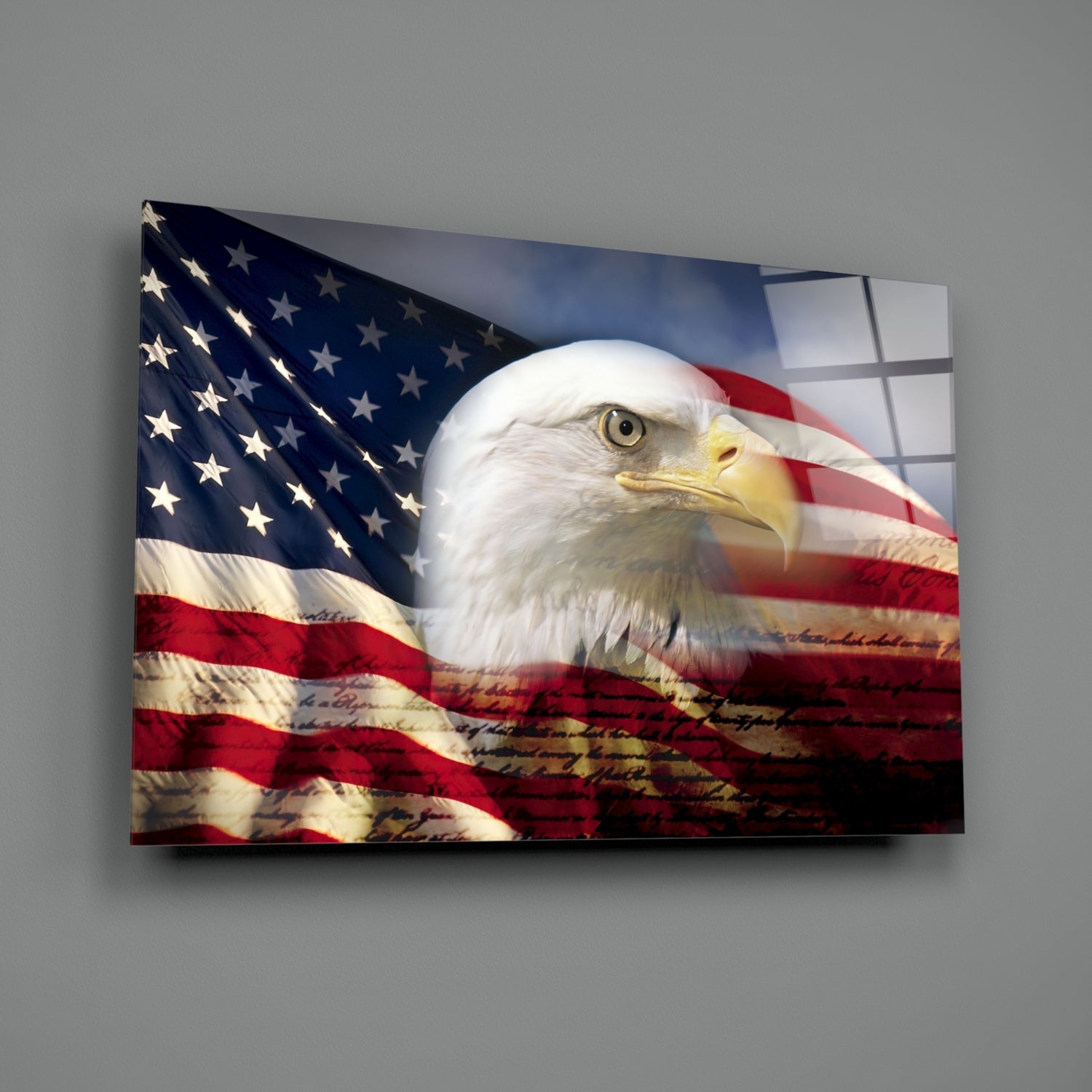 Insigneart USA Insigneart USA American Eagle Glass Wall Art