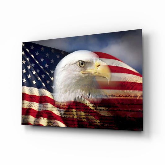 Insigneart USA Insigneart USA American Eagle Glass Wall Art