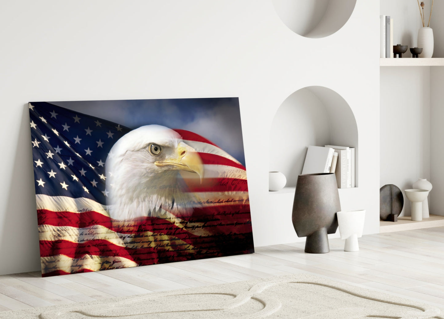 Insigneart USA Insigneart USA American Eagle Glass Wall Art