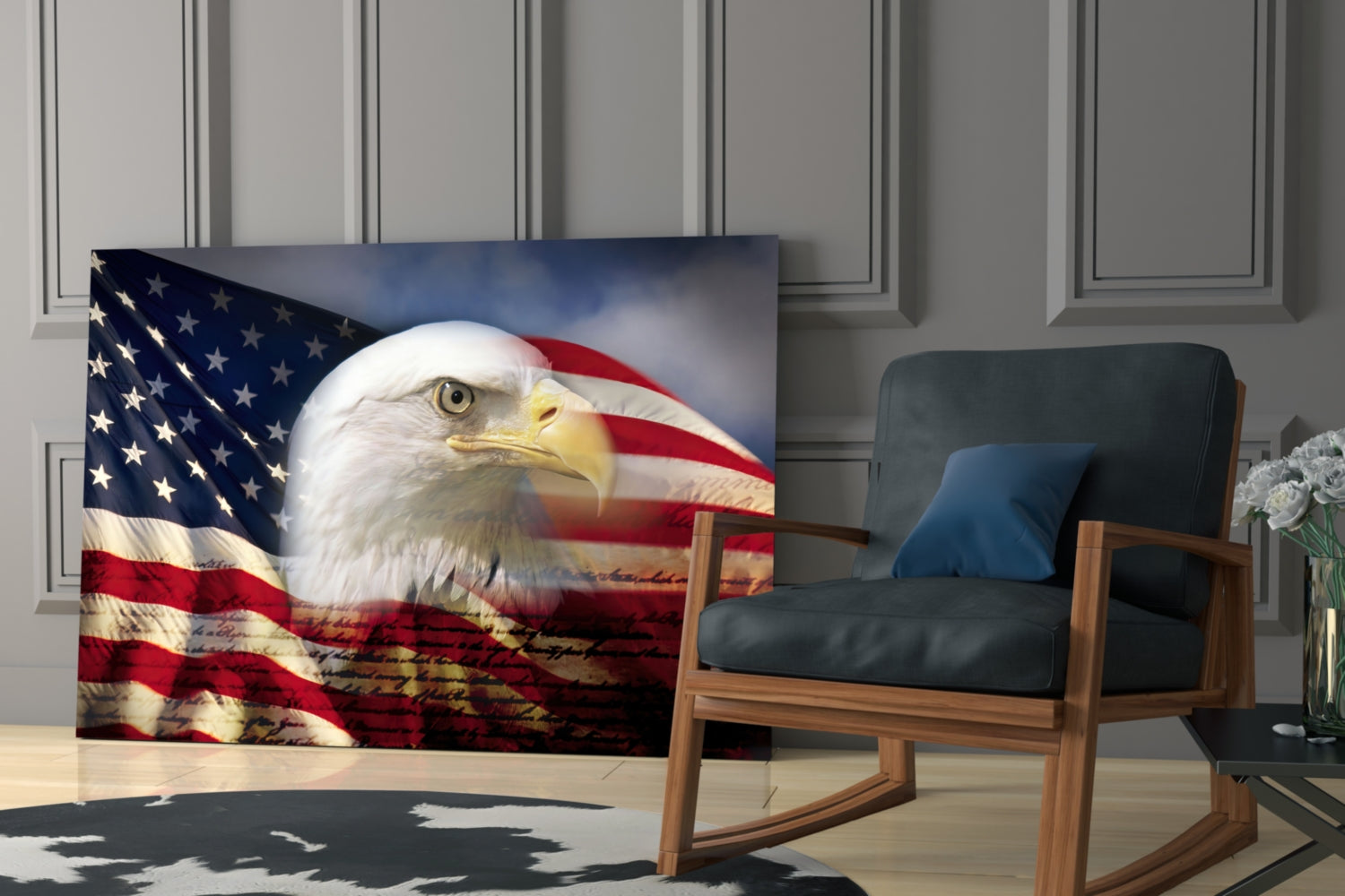 Insigneart USA Insigneart USA American Eagle Glass Wall Art