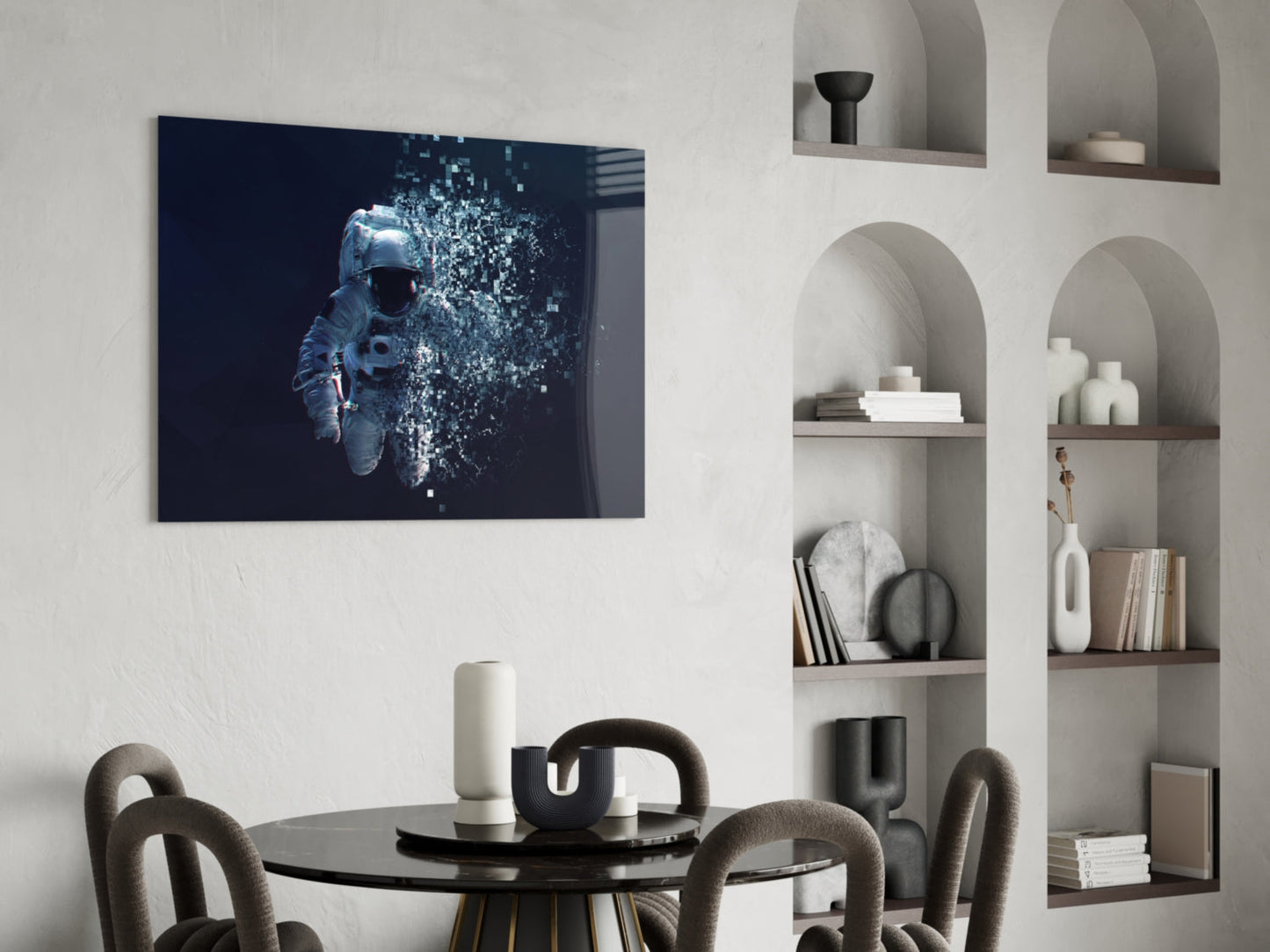 Astronaut Glass Wall Art