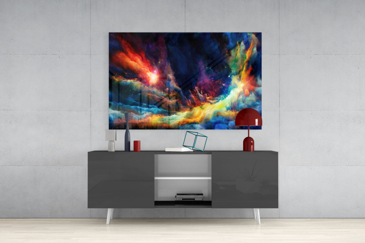 Insigneart USA Insigneart USA Colorful Space Glass Wall Art