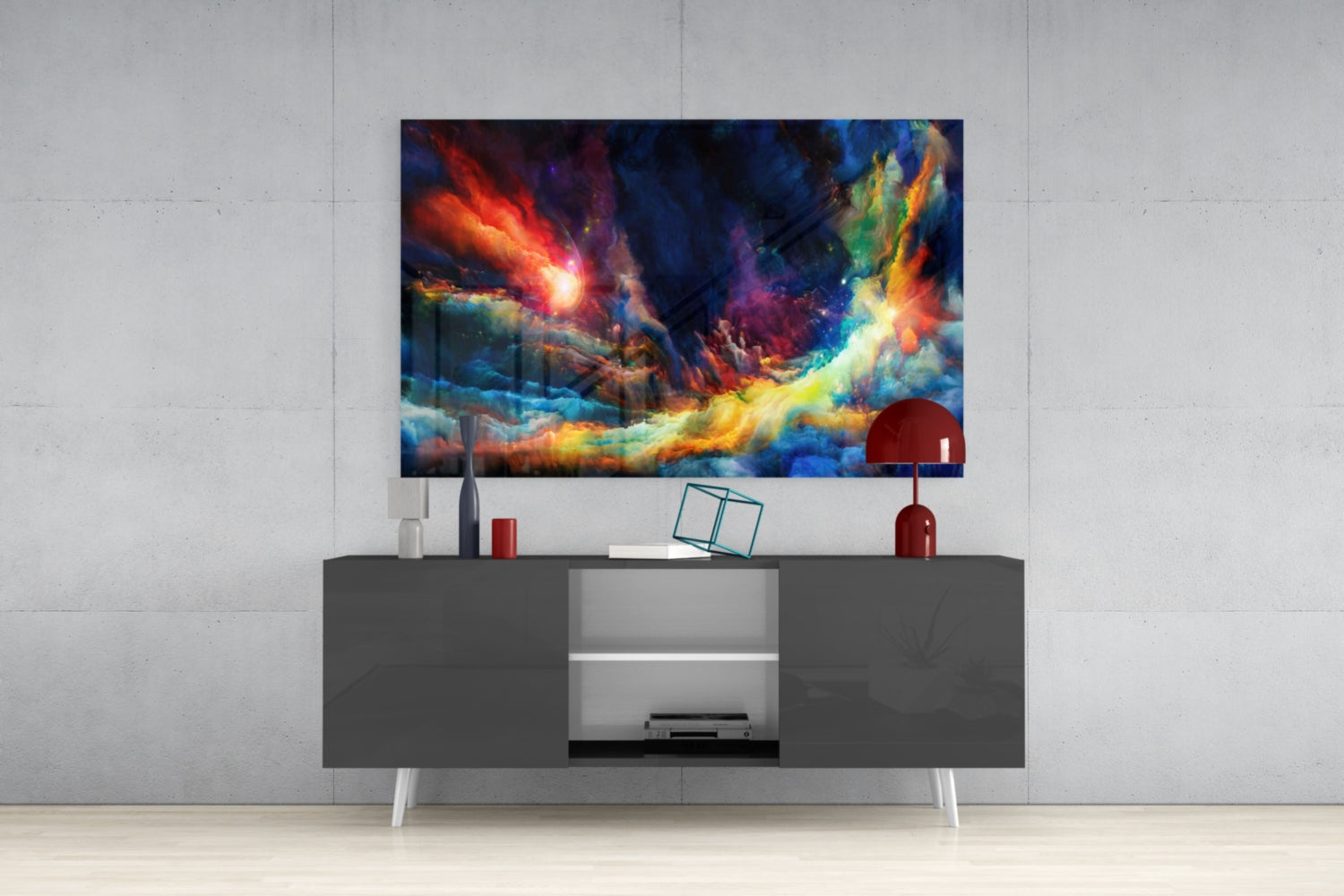 Insigneart USA Insigneart USA Colorful Space Glass Wall Art