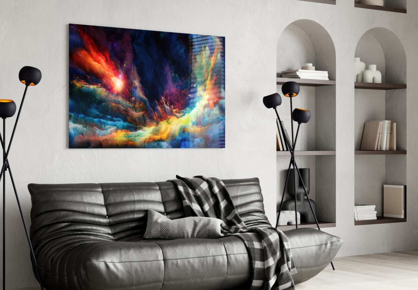 Insigneart USA Insigneart USA Colorful Space Glass Wall Art