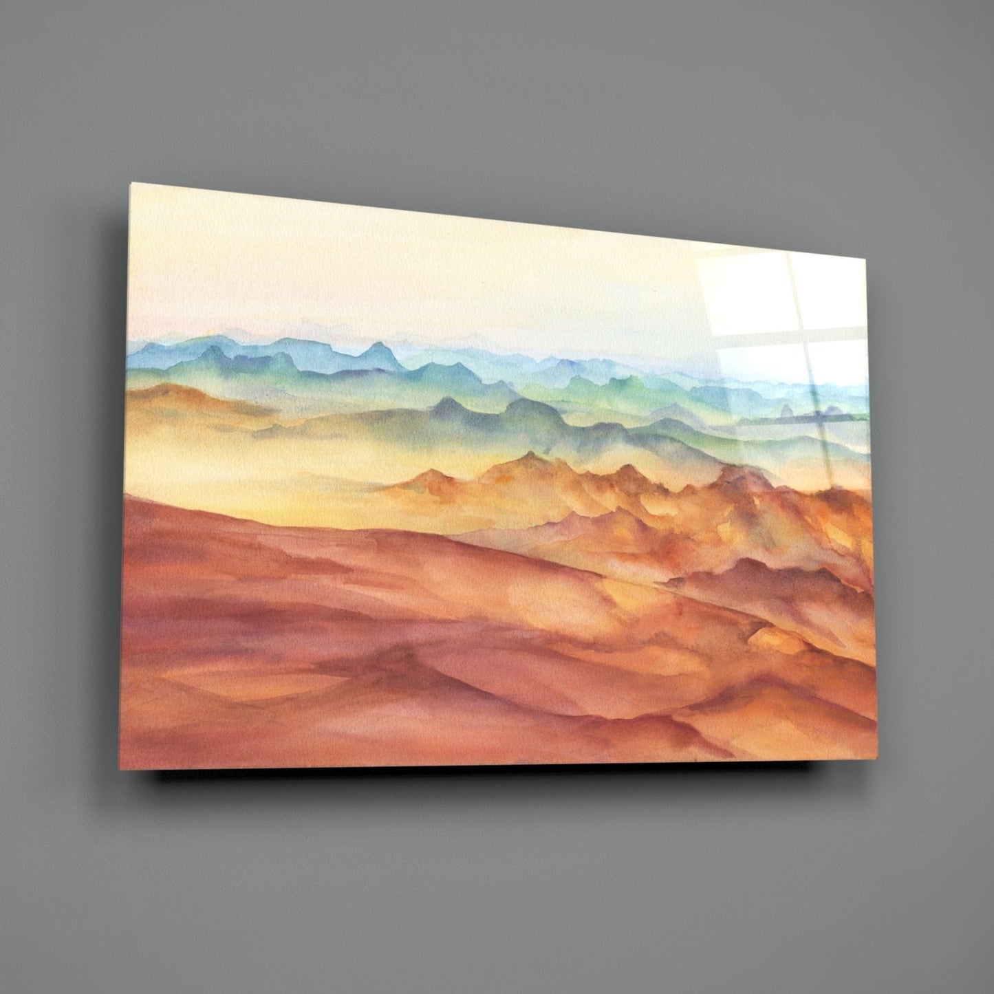 Insigneart USA Insigneart USA Abstract Mountains Glass Wall Art