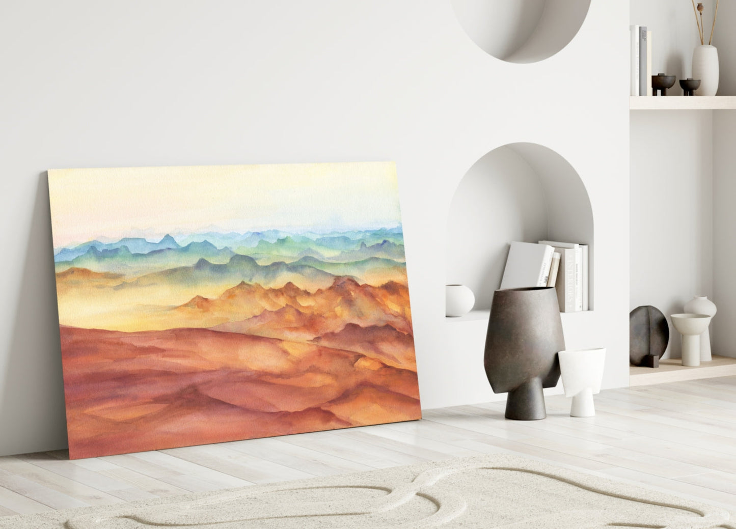 Insigneart USA Insigneart USA Abstract Mountains Glass Wall Art
