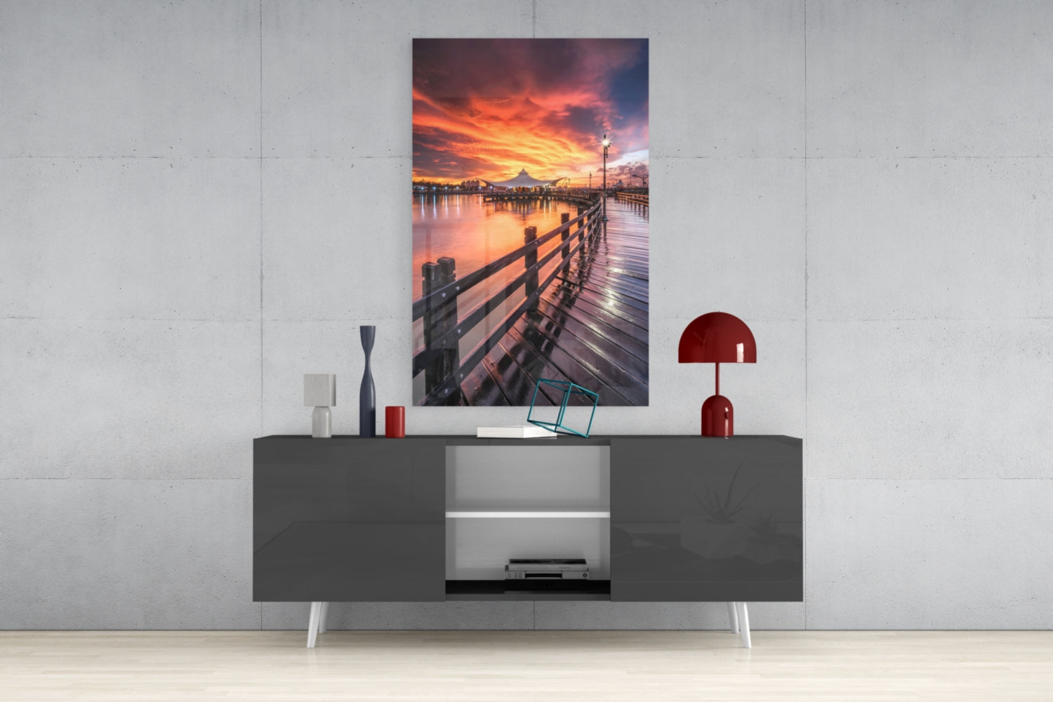 Insigneart USA Insigneart USA Bridge of Love Glass Wall Art