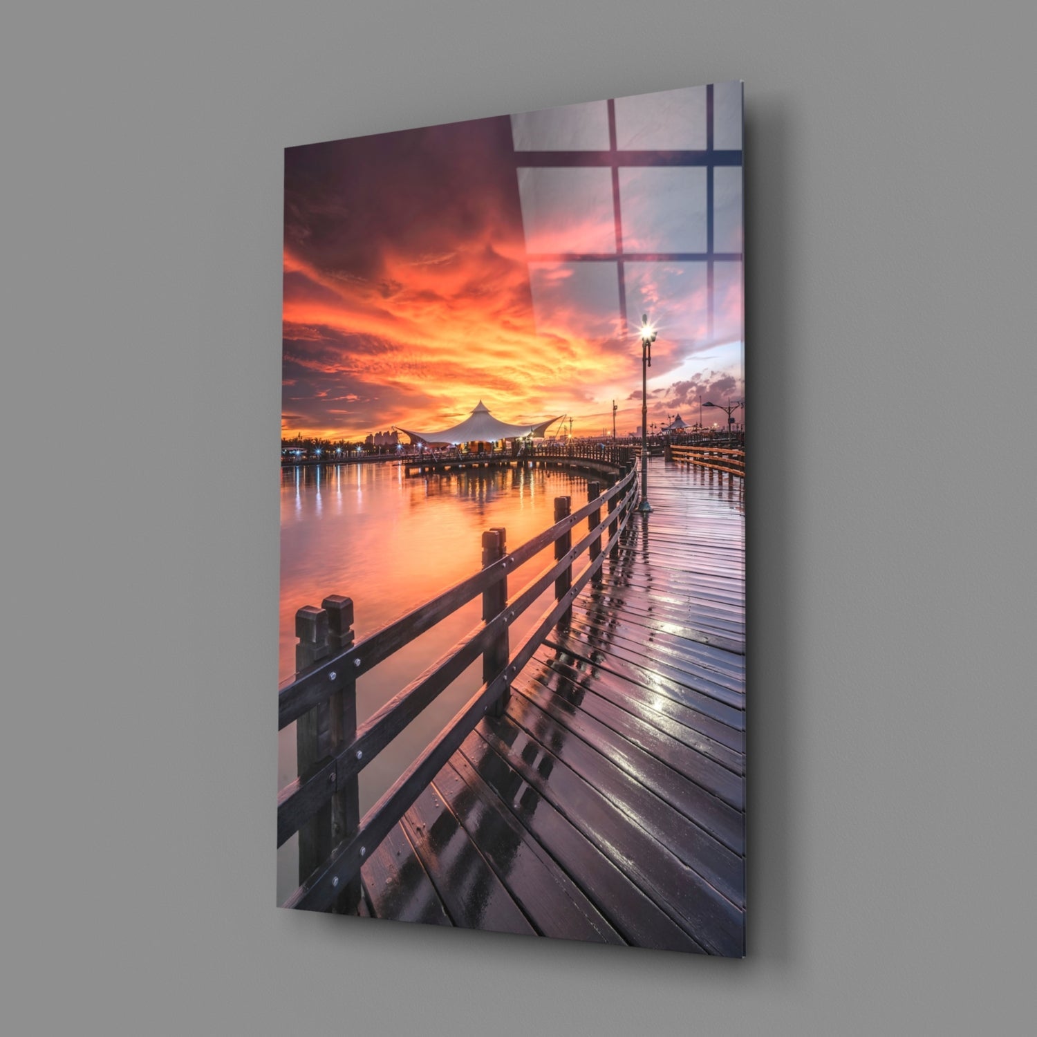 Insigneart USA Insigneart USA Bridge of Love Glass Wall Art