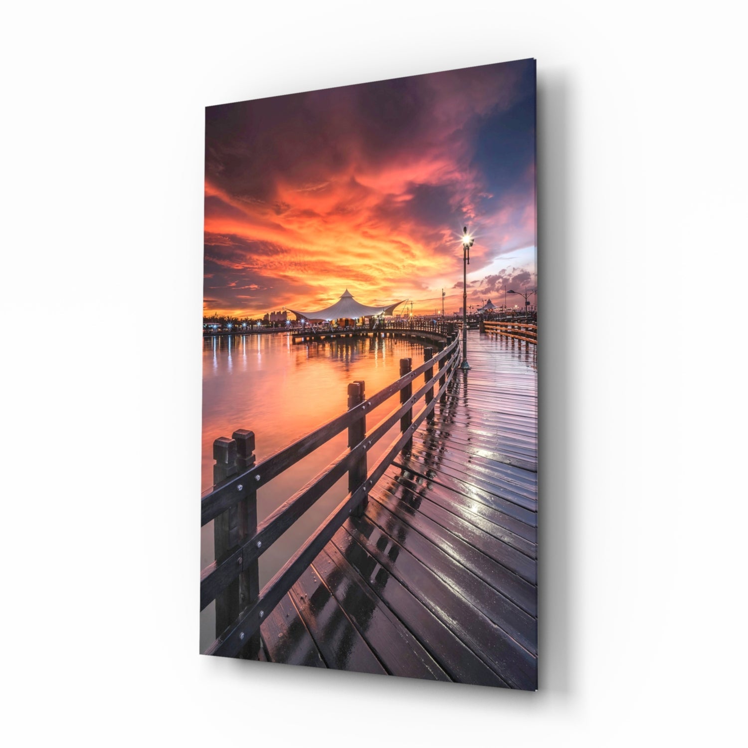Insigneart USA Insigneart USA Bridge of Love Glass Wall Art