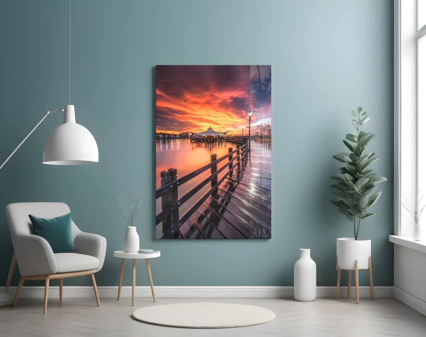 Insigneart USA Insigneart USA Bridge of Love Glass Wall Art
