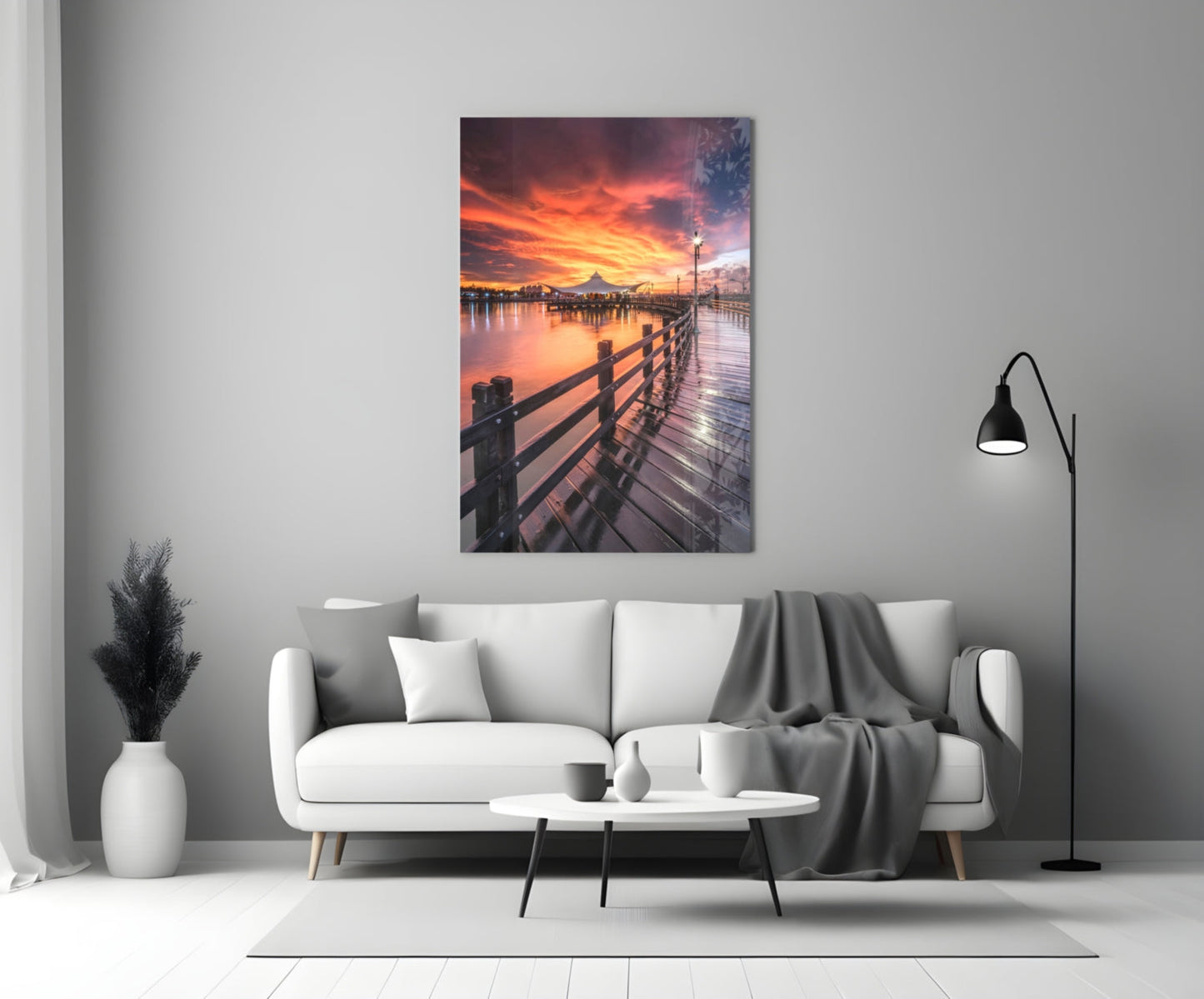 Insigneart USA Insigneart USA Bridge of Love Glass Wall Art