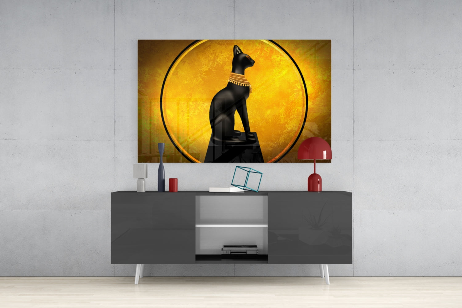 Insigneart USA Insigneart USA Cat Glass Wall Art