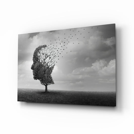 Insigneart USA Insigneart USA Autumn of Thoughts Glass Wall Art