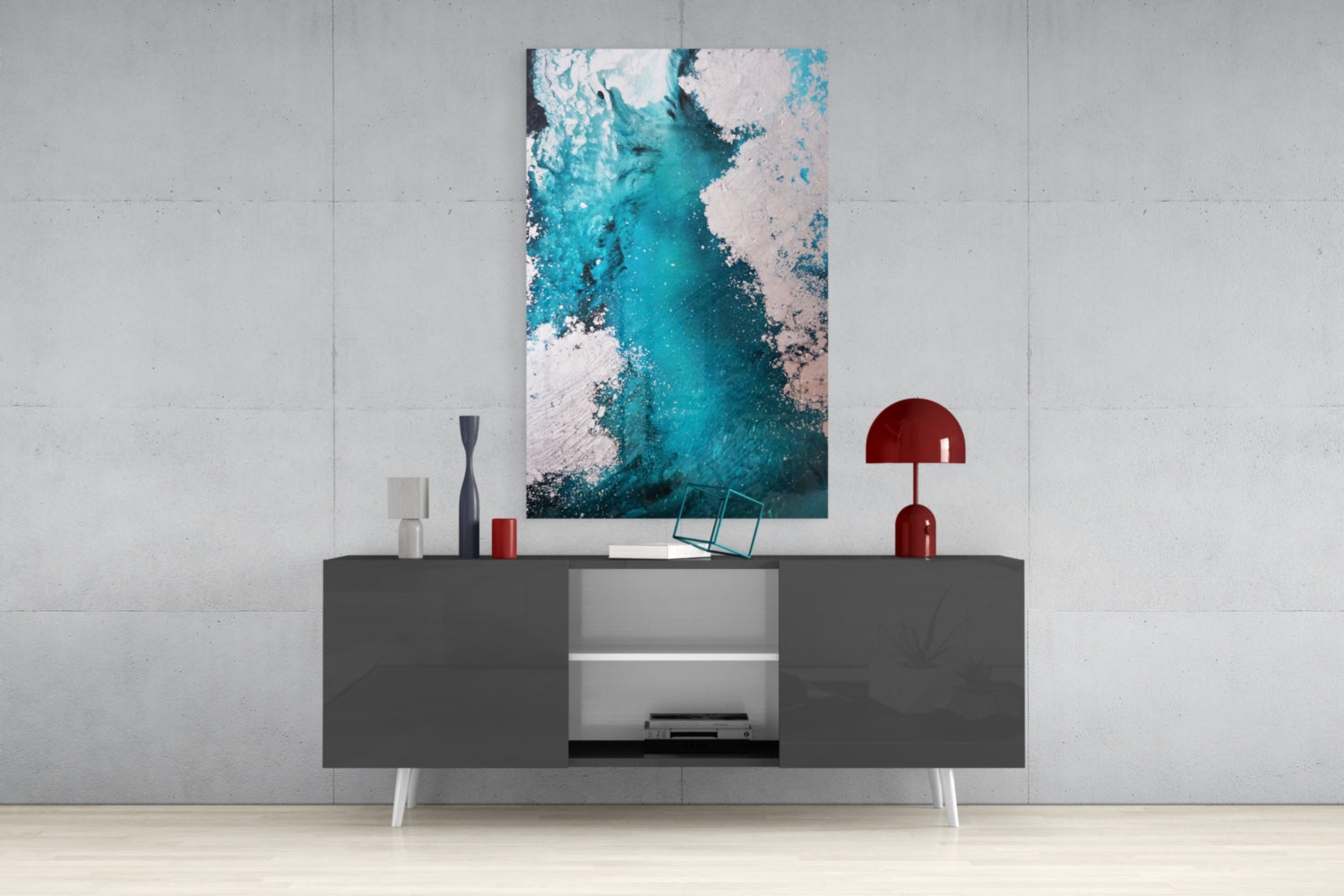 Insigneart USA Insigneart USA Colors of Abstraction Glass Wall Art