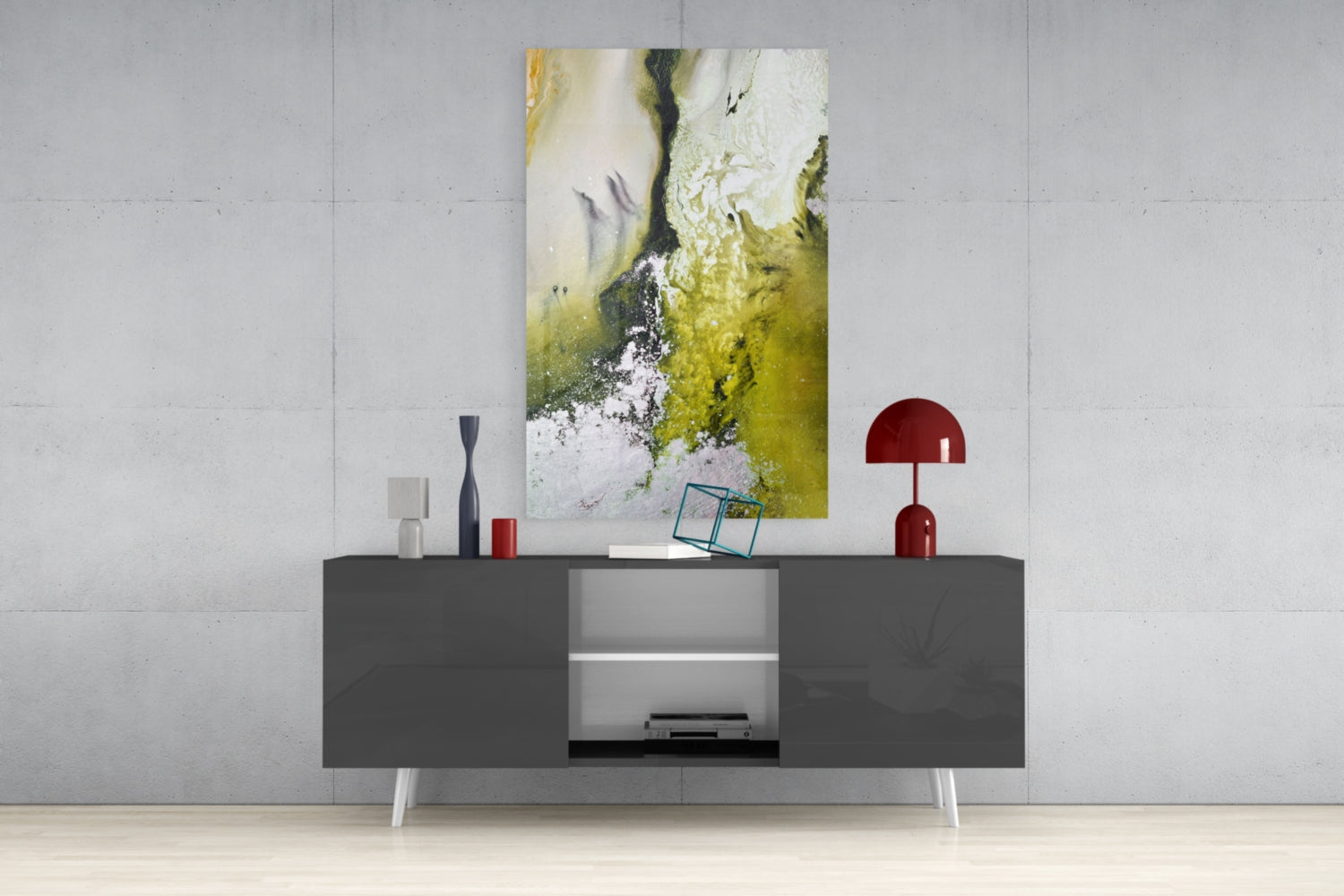 Insigneart USA Insigneart USA Colors of Abstraction Glass Wall Art