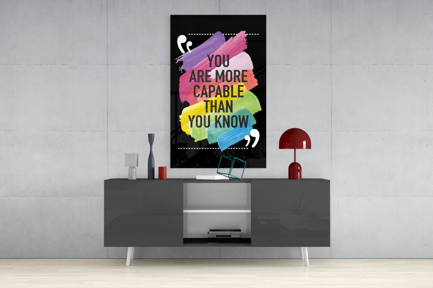 Insigneart USA “You Are More Talented Than You Think” Glass Wall Art
