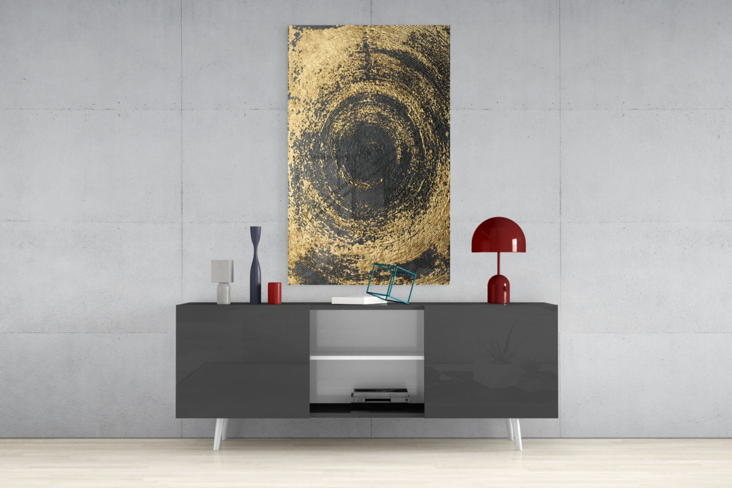 Insigneart USA Insigneart USA Abstract Loop Glass Wall Art