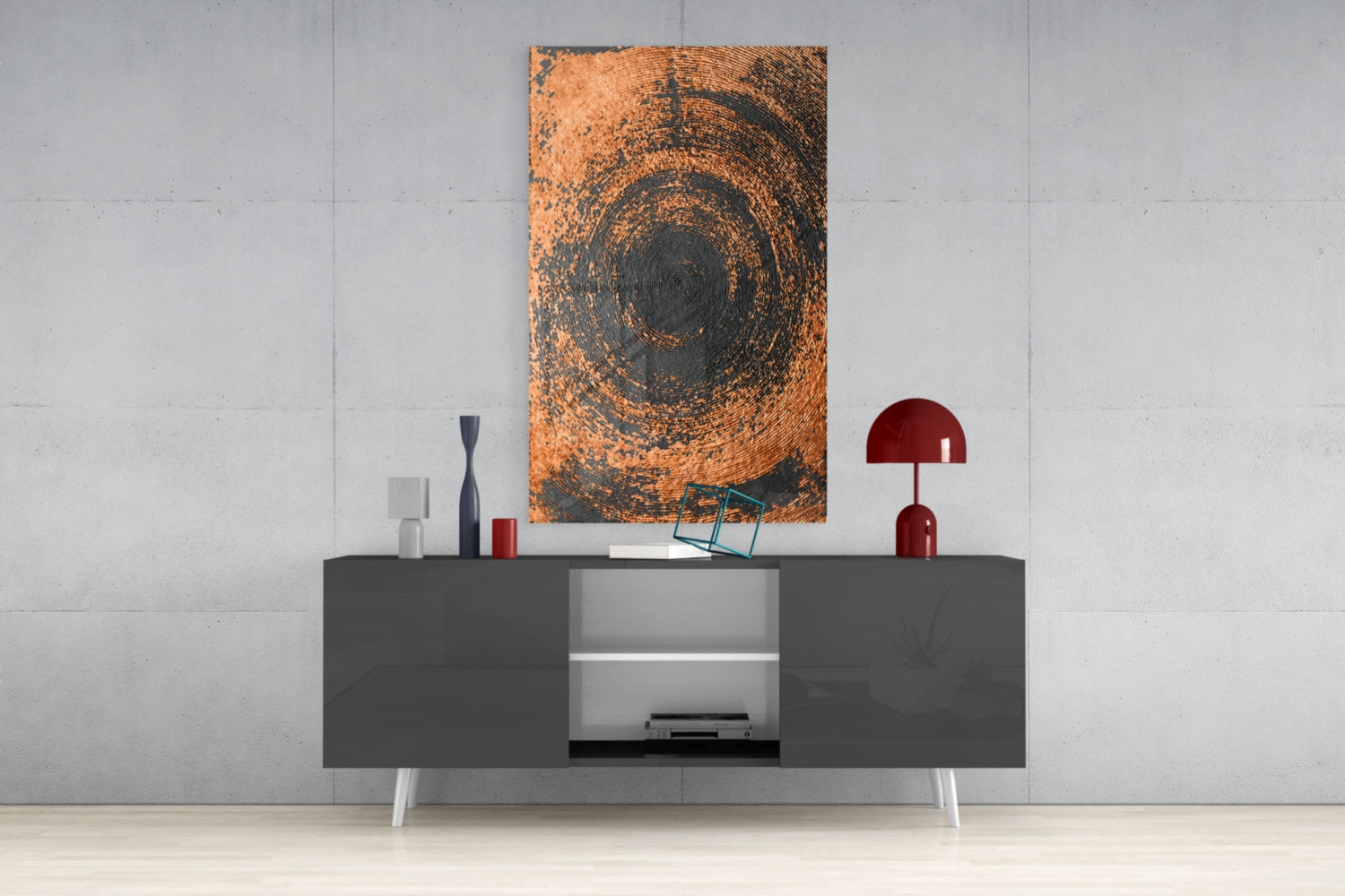 Insigneart USA Insigneart USA Abstract Loop Glass Wall Art