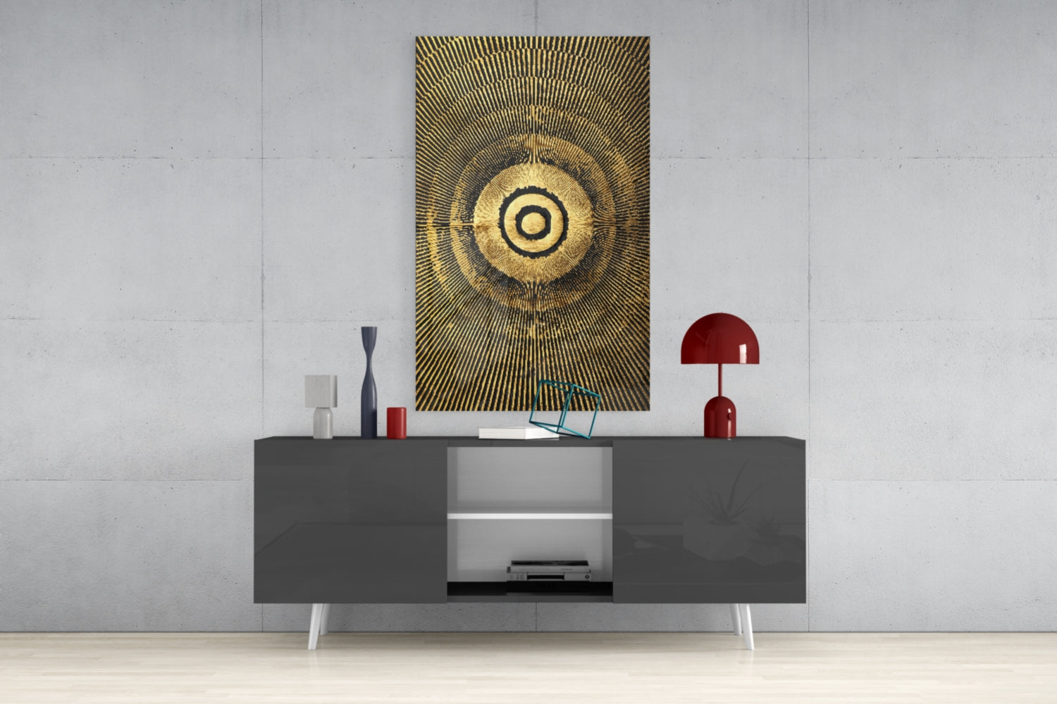 Insigneart USA Insigneart USA Abstract Loop Glass Wall Art