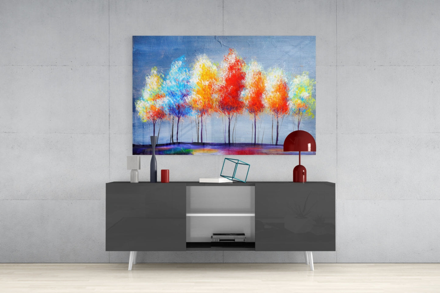 Insigneart USA Insigneart USA Drawing Trees Glass Wall Art