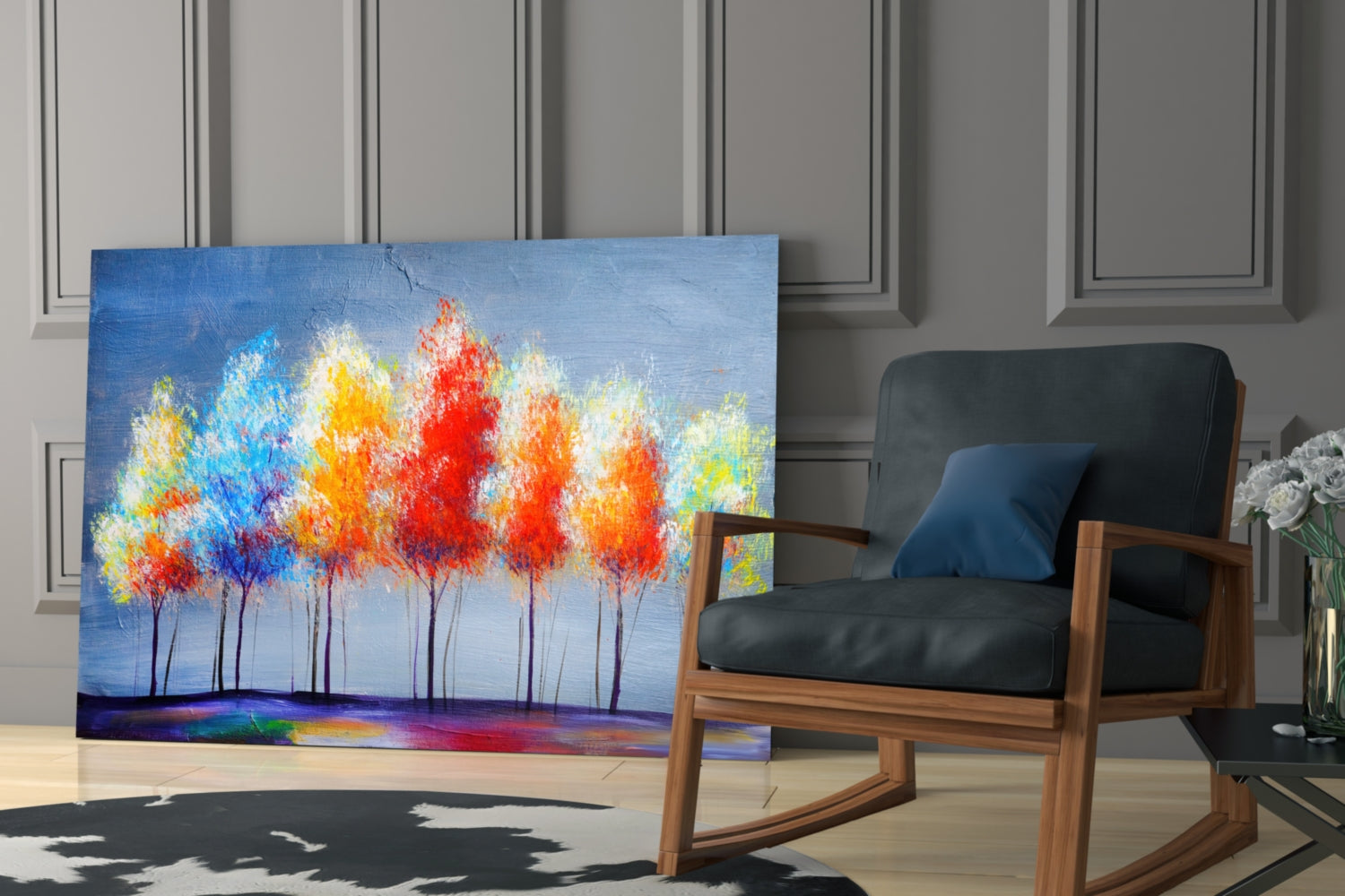 Insigneart USA Insigneart USA Drawing Trees Glass Wall Art