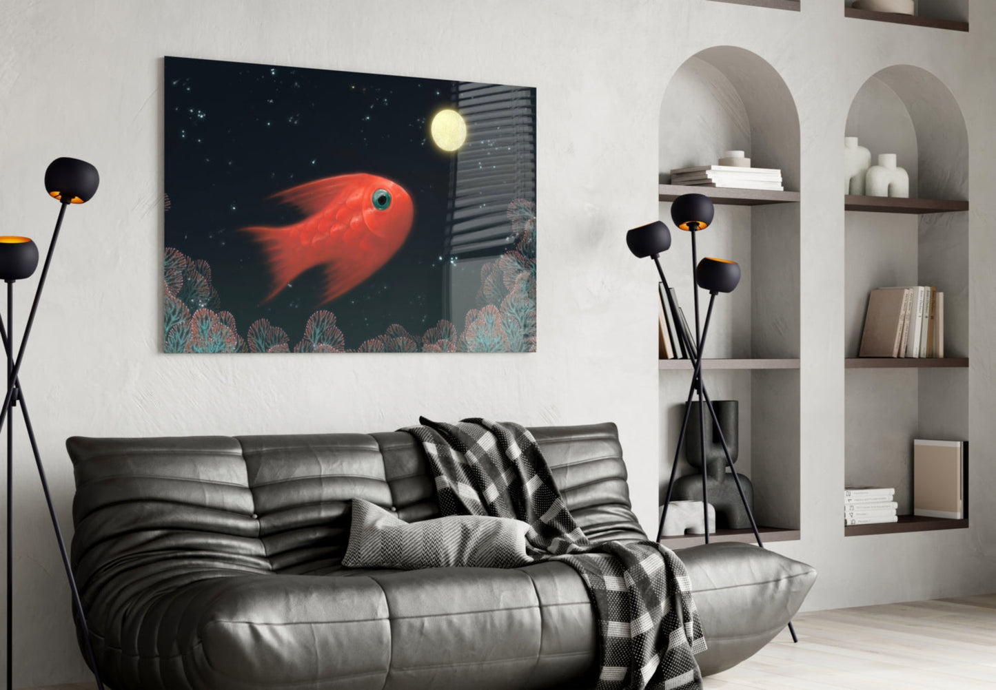 Insigneart USA Insigneart USA Fish Glass Wall Art