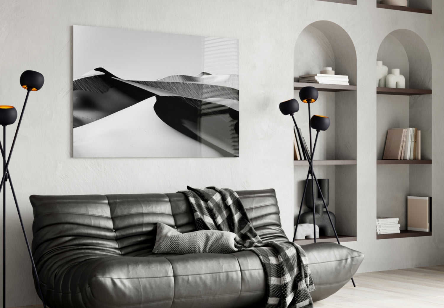 Insigneart USA Insigneart USA Black Landscape Glass Wall Art