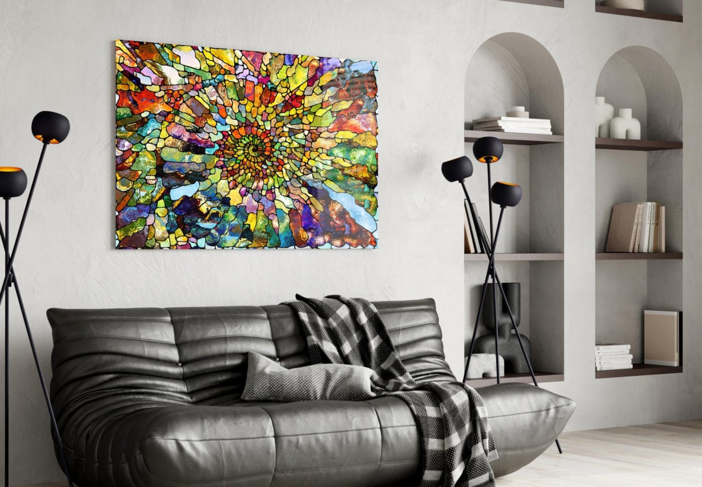 Insigneart USA Insigneart USA Colorful Mosaic Glass Art
