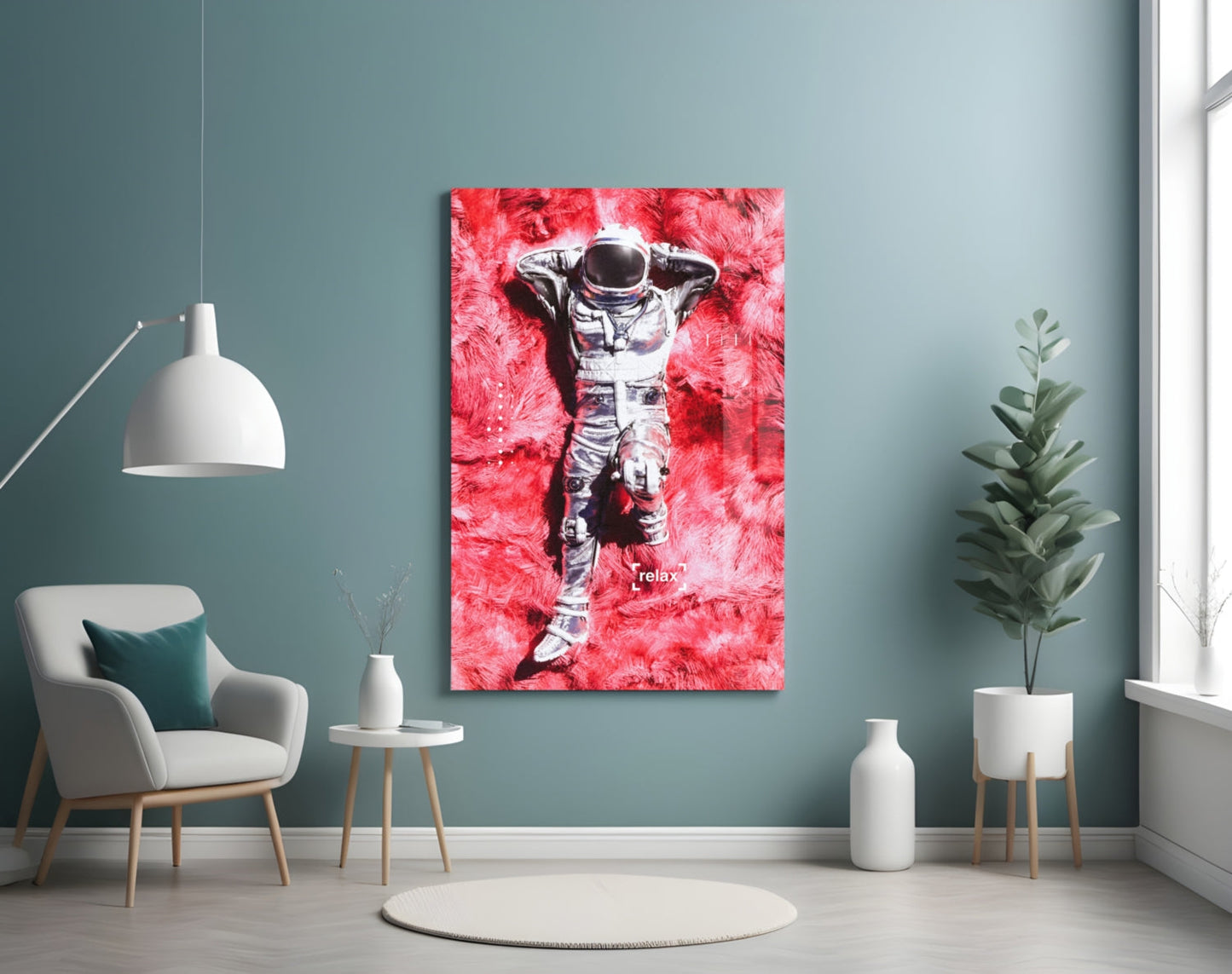 Insigneart USA Insigneart USA Astronaut and Space Grass Glass Art
