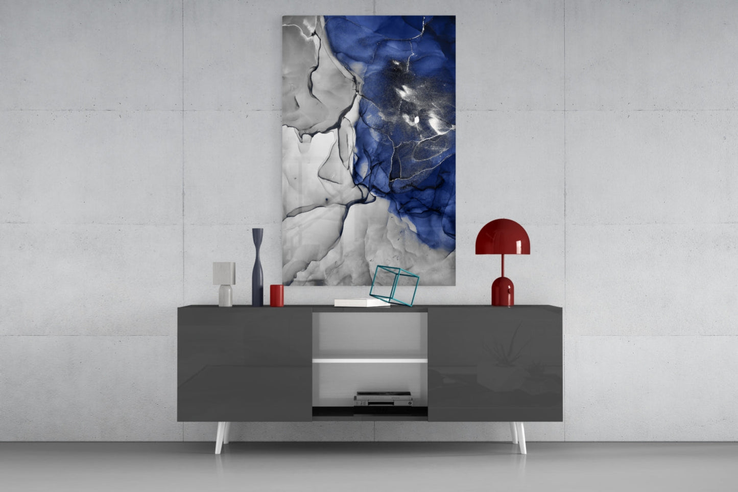 Insigneart USA Insigneart USA Blue Marble Glass Art