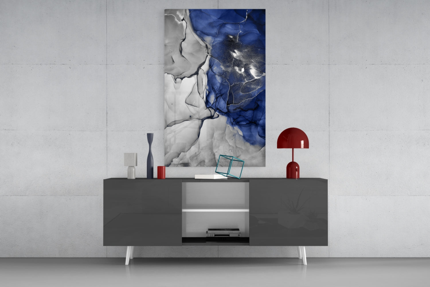 Insigneart USA Insigneart USA Blue Marble Glass Art