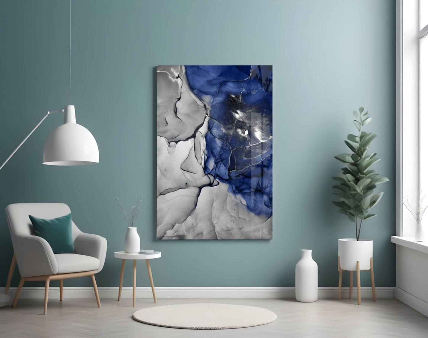 Insigneart USA Insigneart USA Blue Marble Glass Art