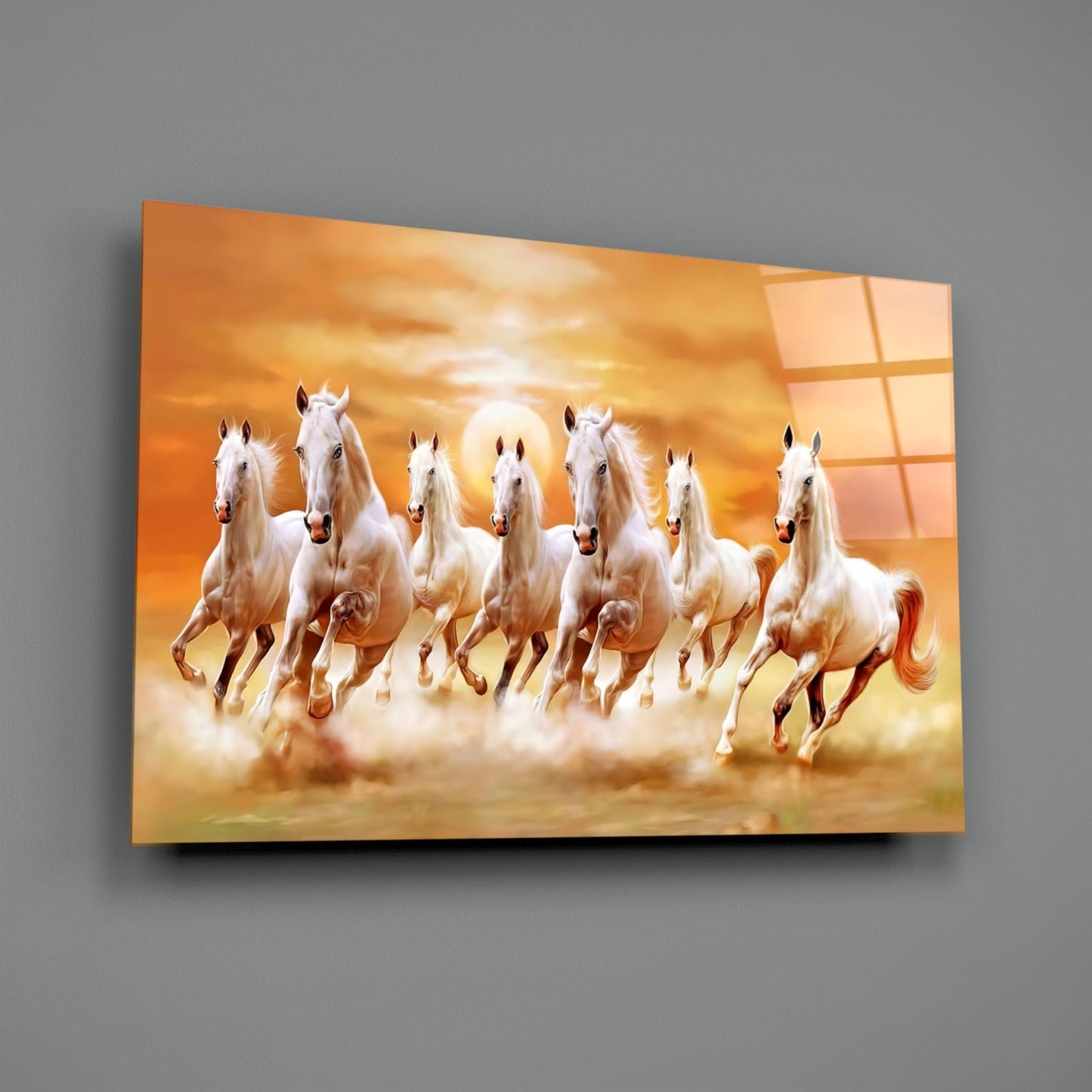 Insigneart USA Insigneart USA Running Horses Glass Art