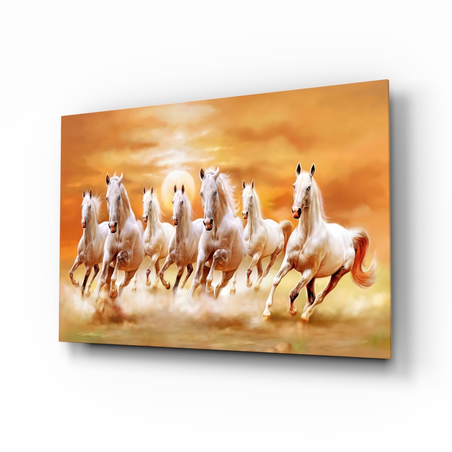 Insigneart USA Insigneart USA Running Horses Glass Art