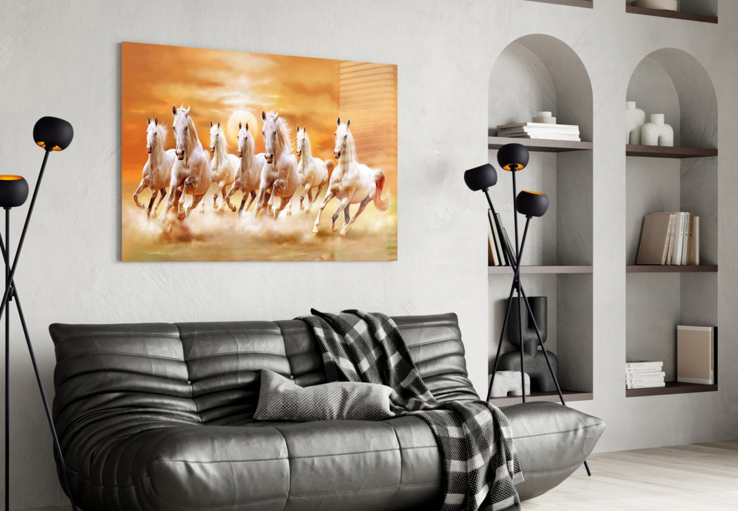 Insigneart USA Insigneart USA Running Horses Glass Art