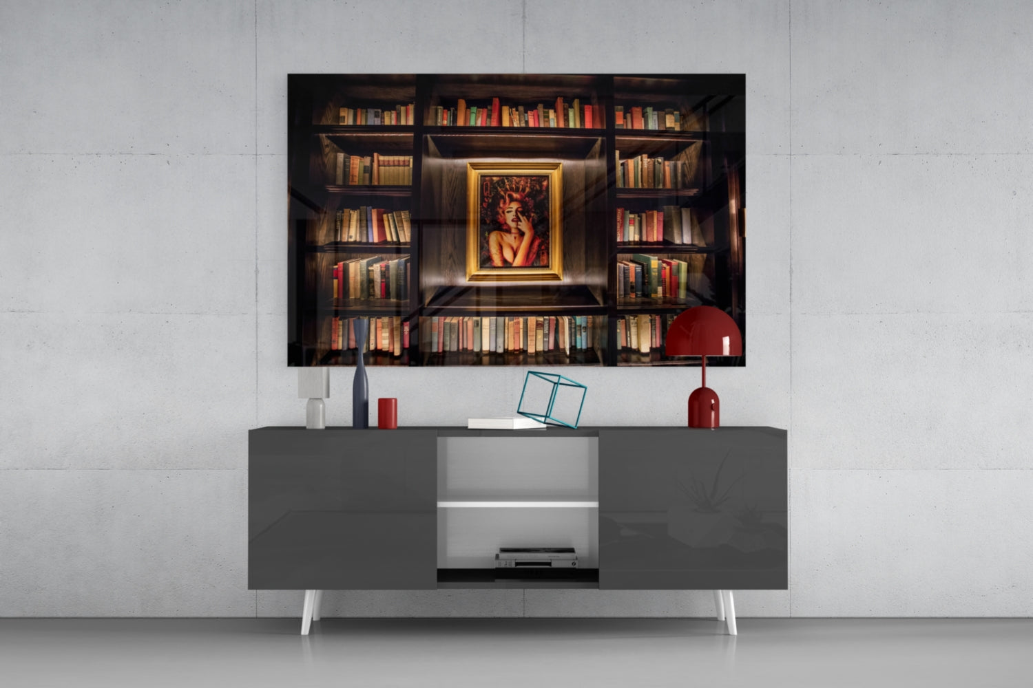 Insigneart USA Insigneart USA Bookshelf Glass Art
