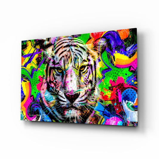Insigneart USA Insigneart USA Eye of the Tiger Glass Wall Art