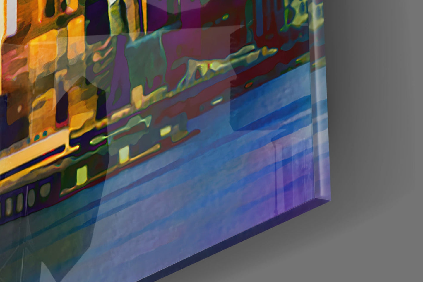 Insigneart USA Insigneart USA Colorful Silhouette of the City Glass Wall Art