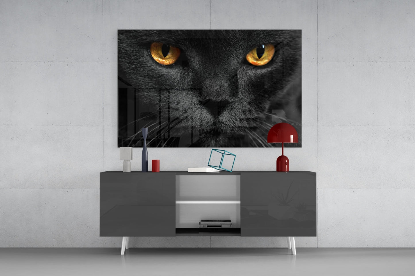 Insigneart USA Insigneart USA Cat Glass Wall Art