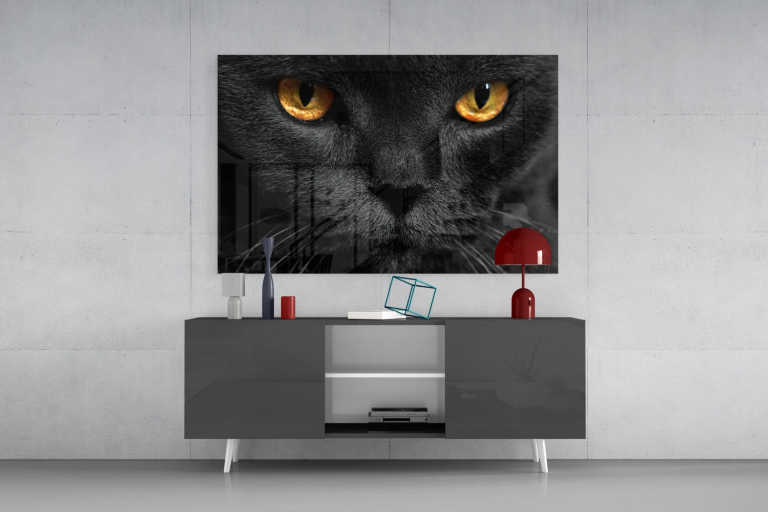 Insigneart USA Insigneart USA Cat Glass Wall Art