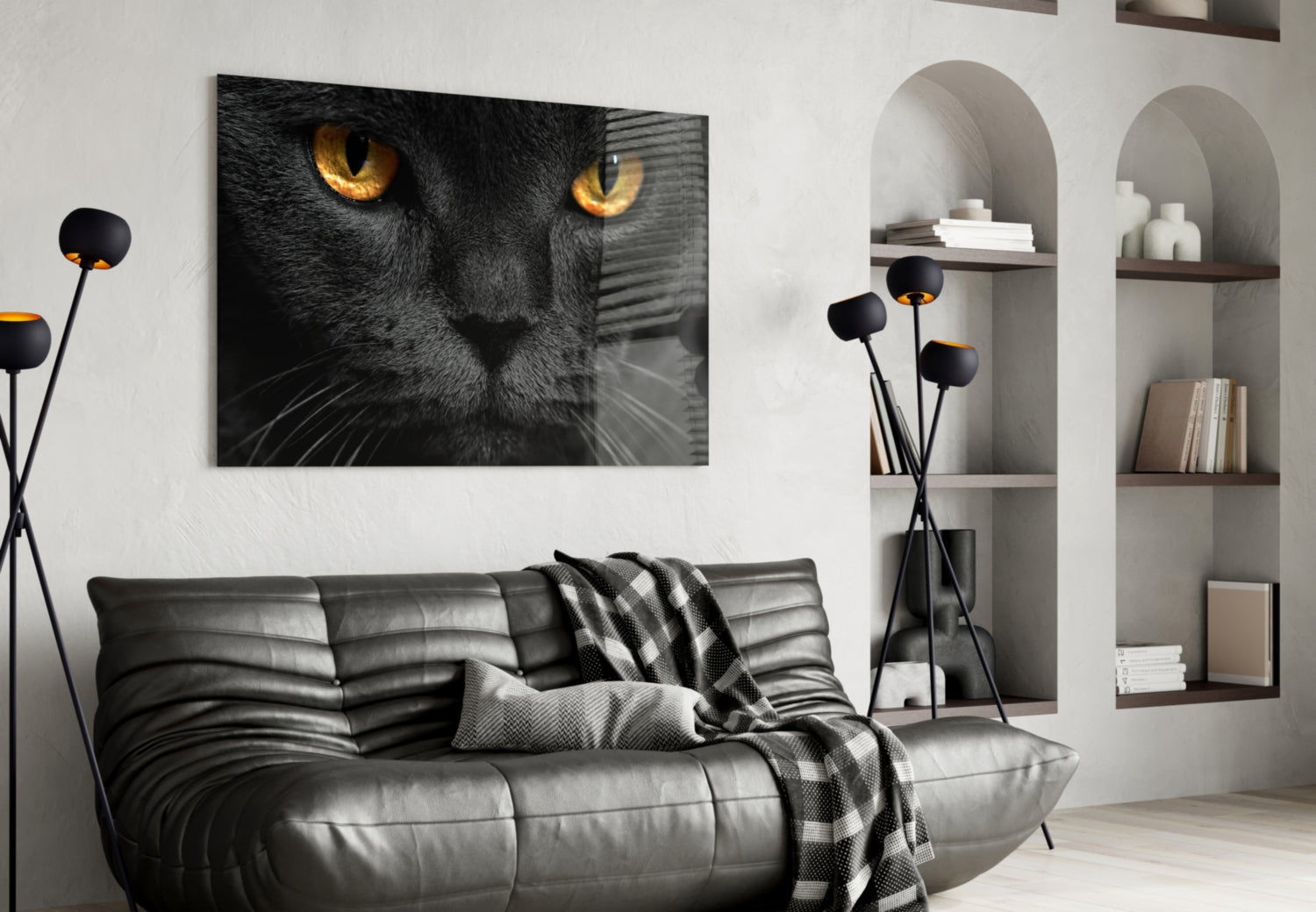 Insigneart USA Insigneart USA Cat Glass Wall Art