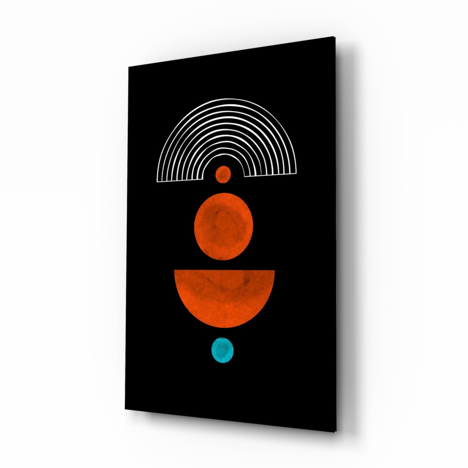 Insigneart USA Insigneart USA Dots Under the Rainbow Glass Wall Art